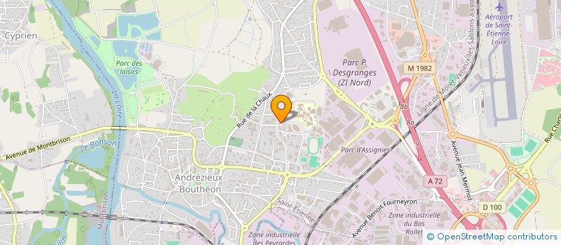 localisation de l'entreprise BAAR  ANDREZIEUX-BOUTHEON