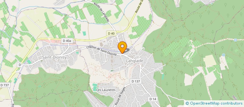 localisation de l'entreprise BAASH ESTHETIC  LANGLADE