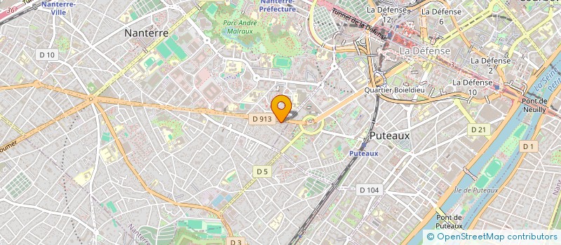 localisation de l'entreprise BAAZ  NANTERRE