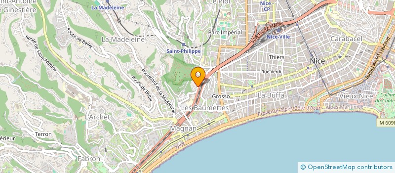 localisation de l'entreprise BAAZ  NICE