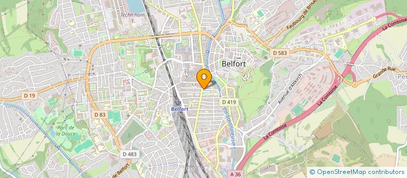 localisation de l'entreprise BAB SCI à BELFORT