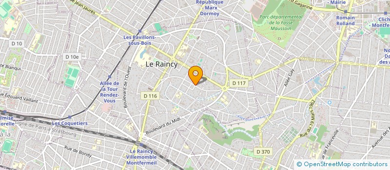 localisation de l'entreprise BAB TOURS  LE RAINCY