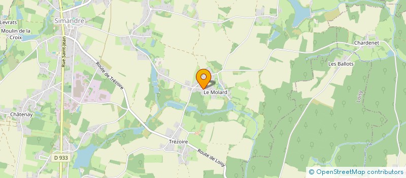 localisation de l'entreprise BAB TP  SIMANDRE