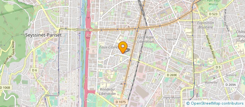 localisation de l'entreprise BABA ACHITECTURE AMENAGEMENT à GRENOBLE