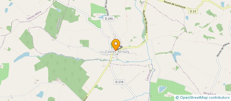 localisation de l'entreprise BABA & BOUBOU  CASTET-ARROUY