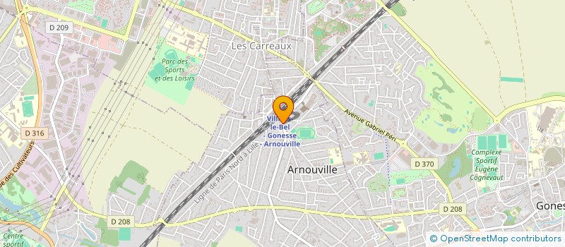 localisation de l'entreprise BABA COIFFURE  ARNOUVILLE