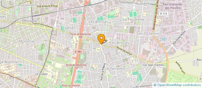 localisation de l'entreprise BABA CORBA  VILLEURBANNE