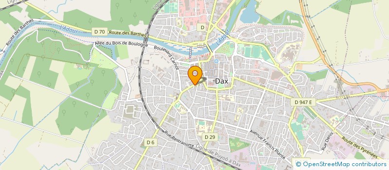 localisation de l'entreprise BABA PIZZA à DAX