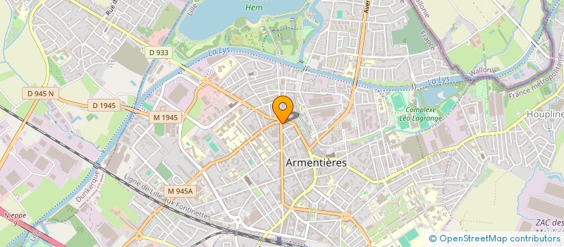 localisation de l'entreprise BABAHANO à ARMENTIERES