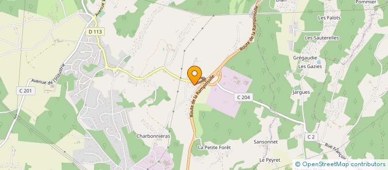 localisation de l'entreprise BABASS  COULOUNIEIX CHAMIERS