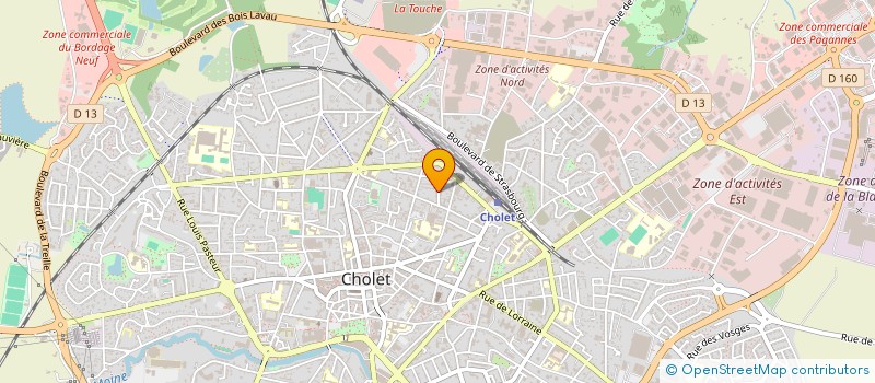 localisation de l'entreprise BABBAR à CHOLET