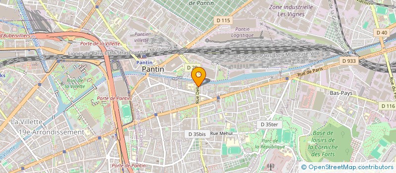 localisation de l'entreprise BABEL  PANTIN
