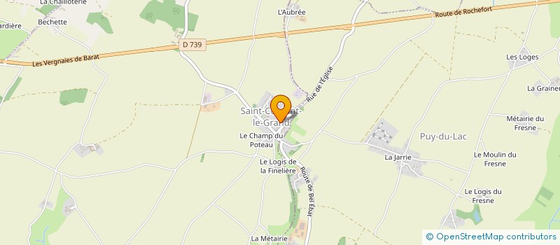 localisation de l'entreprise BABEL ART  SAINT-COUTANT-LE-GRAND