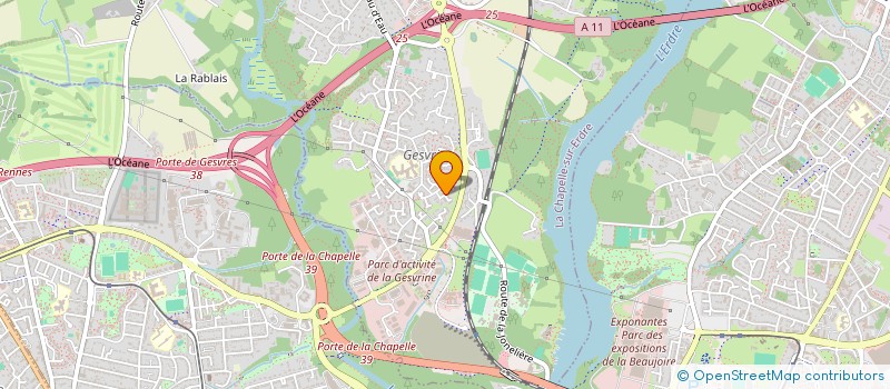 localisation de l'entreprise BABELEC à LA CHAPELLE-SUR-ERDRE