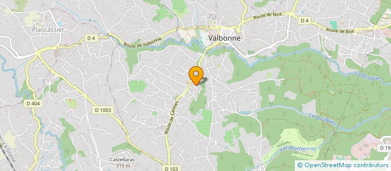 localisation de l'entreprise BABELIUS à VALBONNE