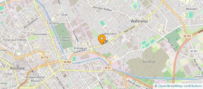 localisation de l'entreprise BABER DE LA CHIENNTEE à WATTRELOS