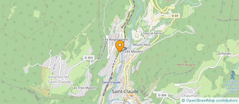 localisation de l'entreprise BABILLON IMMO à SAINT-CLAUDE
