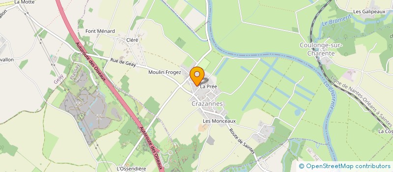 localisation de l'entreprise BABIN FRANK  CRAZANNES