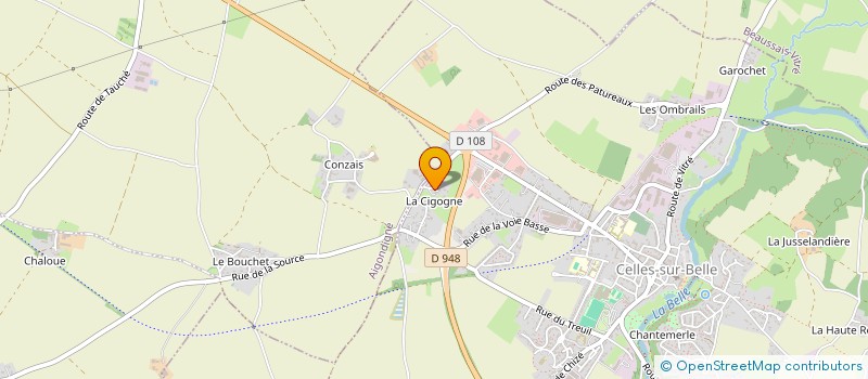 localisation de l'entreprise BABIN THIBAULT  CELLES-SUR-BELLE