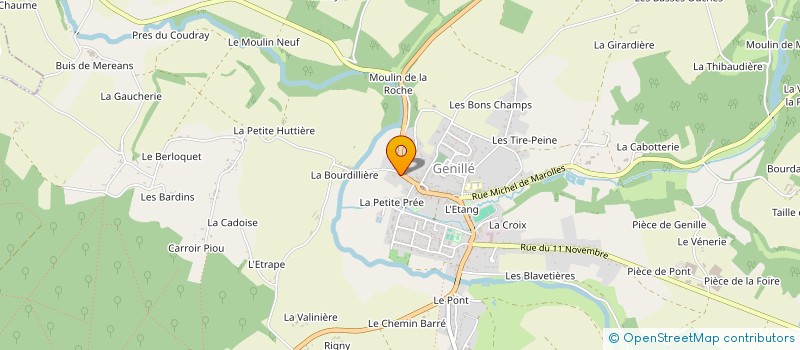 localisation de l'entreprise BABKA INVEST  GENILLE