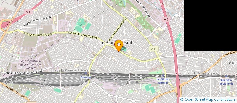 localisation de l'entreprise BABOK TRANSPORTS à LE BLANC-MESNIL