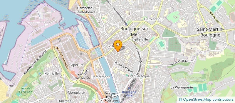 localisation de l'entreprise BABOON'S CLUB à BOULOGNE-SUR-MER