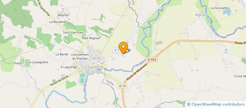 localisation de l'entreprise BABOT JEAN PAUL & SYLVIE  ROUMAGNE