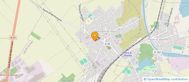 localisation de l'entreprise BABOU  VENDIN-LE-VIEIL