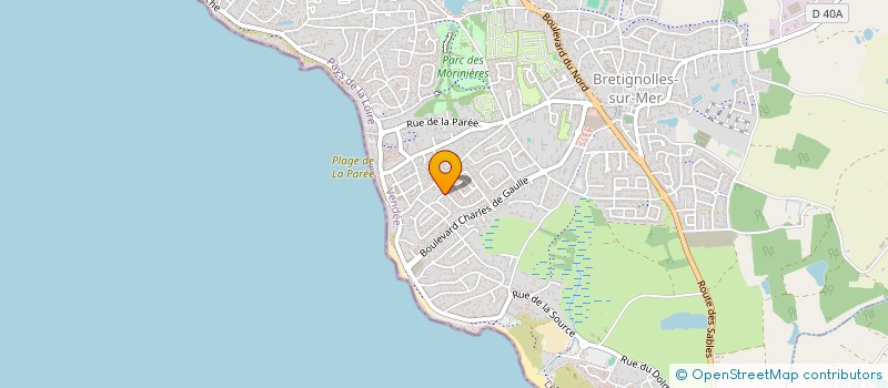 localisation de l'entreprise BABOU B49 à BRETIGNOLLES-SUR-MER
