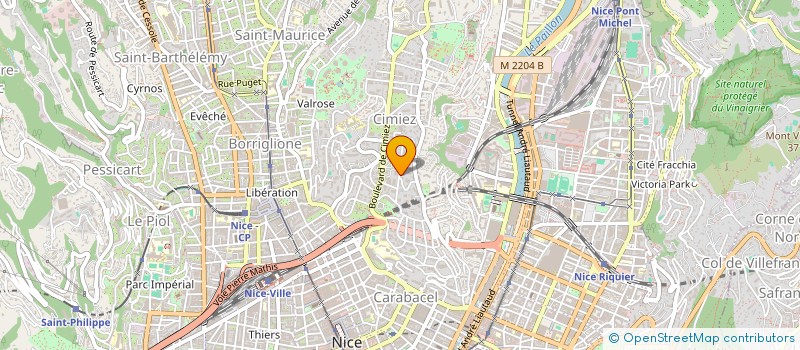 localisation de l'entreprise BABOU INVEST à NICE