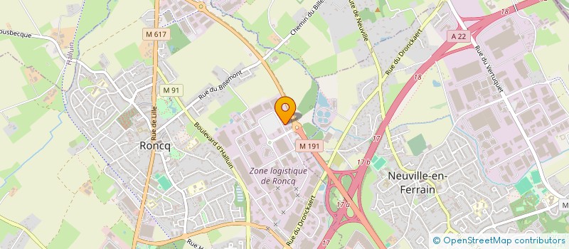 localisation de l'entreprise BABS IMMO à RONCQ