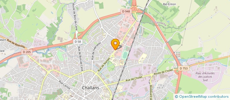 localisation de l'entreprise BABU - BLANDINEAU à CHALLANS