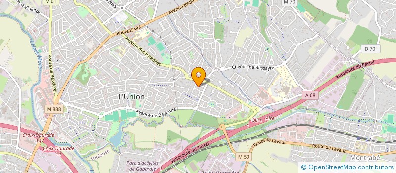 localisation de l'entreprise BABUCHKA à L'UNION