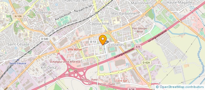 localisation de l'entreprise BABY BLUE à NIMES