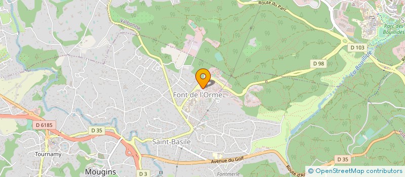 localisation de l'entreprise BABY BULLES DE VIE  MOUGINS