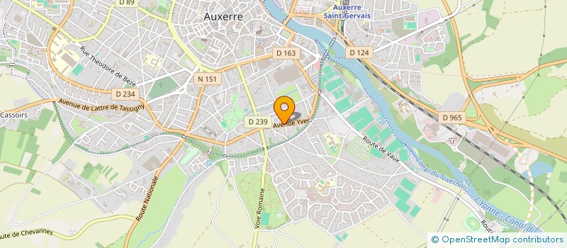 localisation de l'entreprise BABY CLUB AUXERROIS à AUXERRE