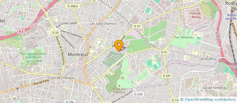 localisation de l'entreprise BABY-COM à MONTREUIL