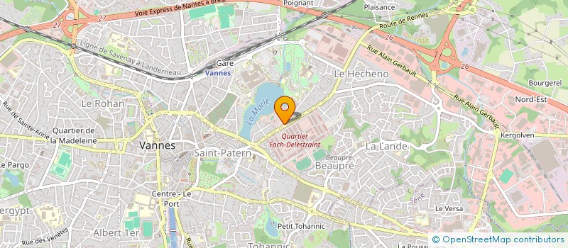 localisation de l'entreprise BABY-FOOT CLUB VANNETAIS (BFCV) à VANNES