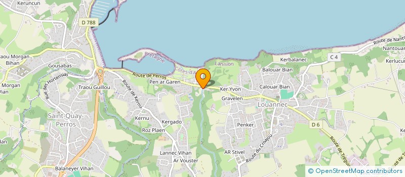 localisation de l'entreprise BABY GYM  LOUANNEC