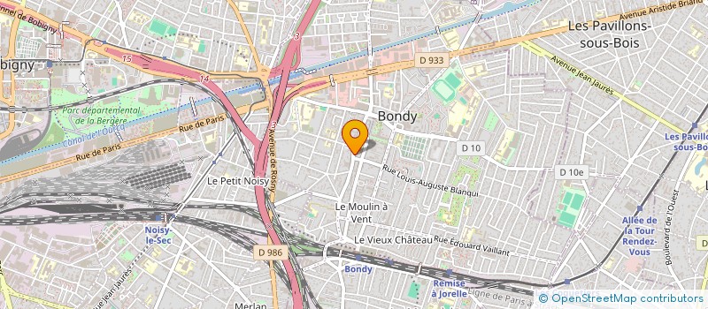 localisation de l'entreprise BABY JUDO à BONDY