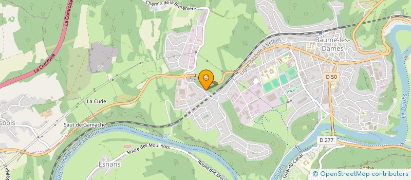 localisation de l'entreprise BABY-K BAUME  BAUME-LES-DAMES