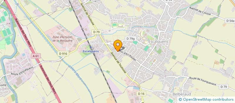 localisation de l'entreprise BABY LOVE CRECHES ET MICRO CRECHES ESCALQUENS  ESCALQUENS