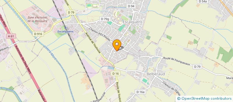 localisation de l'entreprise BABY LOVE CRECHES ET MICRO-CRECHES SENAOUS  ESCALQUENS