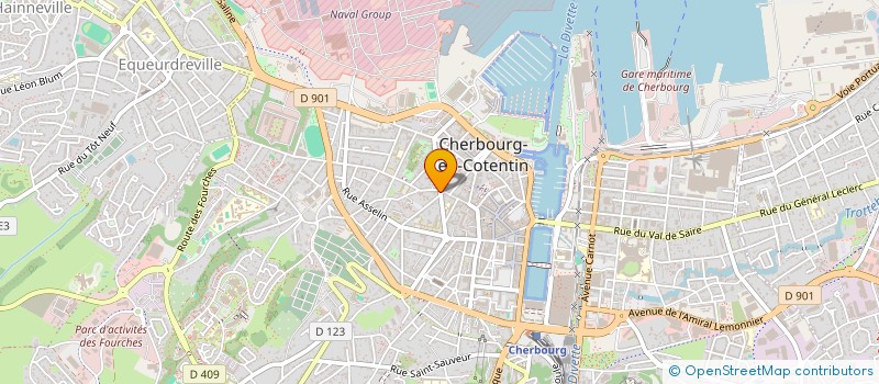 localisation de l'entreprise BABY & PAPY HOME à CHERBOURG-EN-COTENTIN