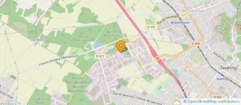 localisation de l'entreprise BABY POSTER  TAVERNY