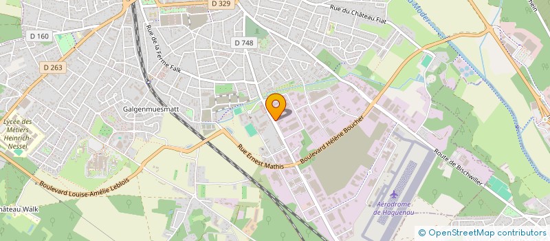 localisation de l'entreprise BABY PRODUCTION PUERICULTURE  HAGUENAU