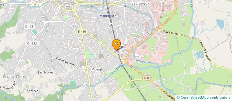 localisation de l'entreprise BABY-ROUINET PUGNET à MONTBRISON