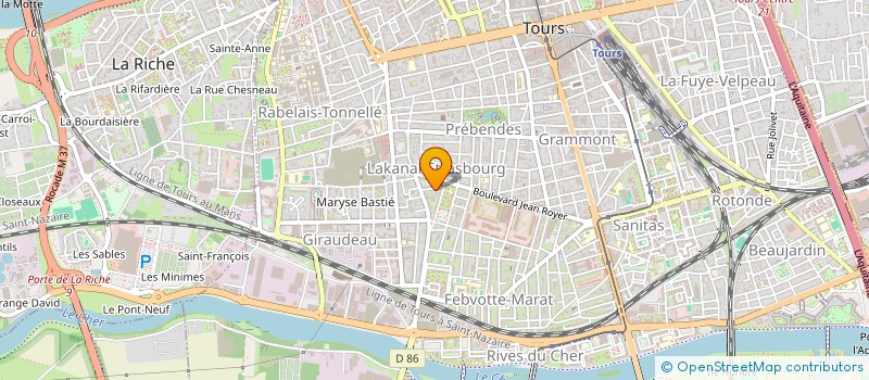 localisation de l'entreprise BABY- SITTING ET PERISCOLAIRES  SERVICES  TOURS