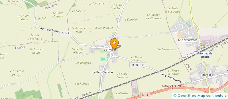 localisation de l'entreprise BABY SPORT à SERVILLE