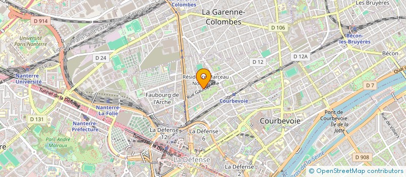 localisation de l'entreprise BABY WATCH à COURBEVOIE